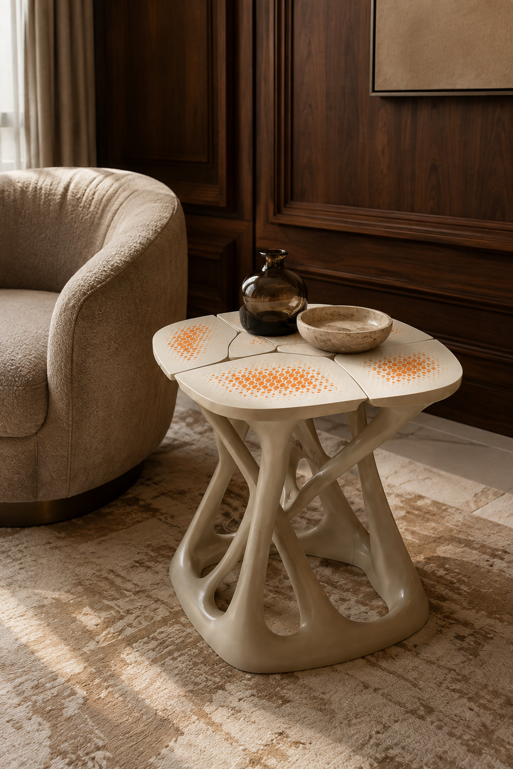 The Magnolia Petal Lattice Table
